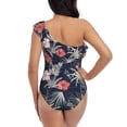 thumbnail image 5 of Honeii Hawaiian Style for women's one-piece swimsuit featuring a chic one-shoulder design experience elegance and style in the water-XX-Large, 5 of 6