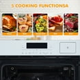 thumbnail image 2 of Single Wall Oven, 24 Inch 3000W Built-In Electric Convection Oven, 25 Cu.Ft. Capacity, Touch Control, Timer, Silver, 2 of 7