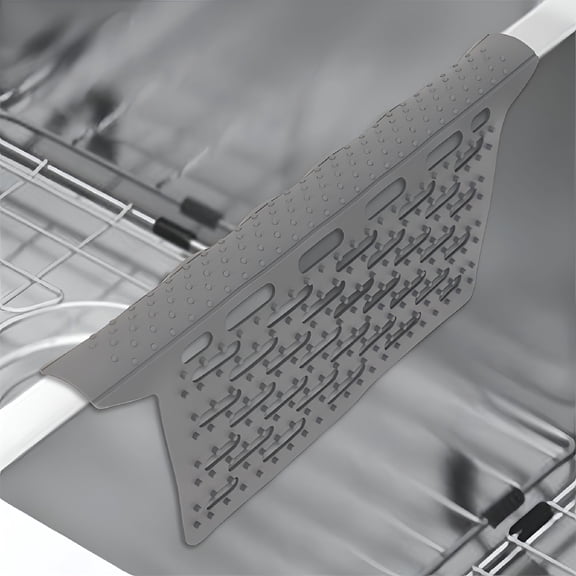 XIBUFE 2026 New Sink Mat Saddle Kitchen Sink Protector Divider Mat Heat Resistant Pad-Silicone for Kitchen Sink, Dishwashing, Heat Protection, Sink Organization, Water Drainage.