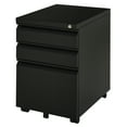 thumbnail image 1 of Vinsetto 3 Drawer Filing Cabinet Steel File Cabinet with Lock and Wheels, 1 of 10