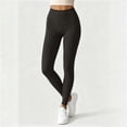 thumbnail image 5 of Yoga Pants for Womens - High Elastic Waist Solid Color Sport Workout Tight Long Pants XS, 5 of 7