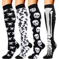 thumbnail image 1 of LAICAIW 4 Pairs Compression Socks for Men and Women 20-30 mmHg Compression Stockings, 1 of 7
