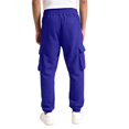 thumbnail image 6 of Mens Cargo Sweatpants Heavyweight Fleece Lined Joggers for Men Slim Fit,Cotton, Drawstring Elastic Waist,5 Pockets,Tapered,Track Bottoms,Straight, Sweat Pant,Soft,Daily Wear., 6 of 8