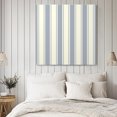 thumbnail image 4 of Blue Stripe Wall Art Painting on Canvas, Modern Farmhouse Geometric Retro Striped Canvas Art Home Prints Wall Art Framed Modern Artwork for Living Room Bedroom Wall Decor 20x20in, 4 of 9
