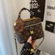 thumbnail image 2 of Bolso de hombro con estampado vintage para mujer, bandolera de moda, pequeño bolso cuadrado, cadena sencilla, neceser para niñas, bufanda decorativa de PU, 2 of 5