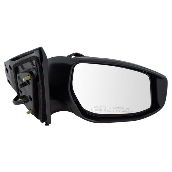 TRQ Mirror Power Heated Smooth Black Passenger Side Right RH for Nissan Sentra MRA06923