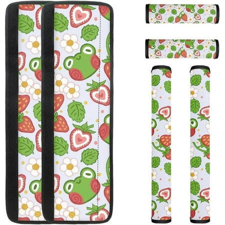 

NETILGEN Strawberry Frog Refrigerator Door Handle Cover 6 Pieces Polyester Fabric Kitchen Appliance Decor Handles Gloves Ant-Skid Cabinet Handle Protector for Fridge Oven