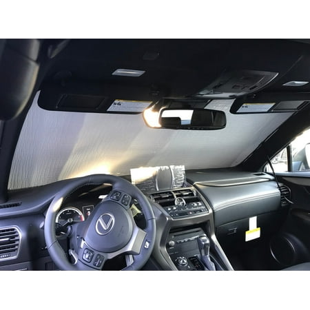The Original Windshield Sun Shade, Custom-Fit for Lexus NX300 SUV w/ Sensor 2018, 2019, Silver