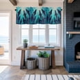 thumbnail image 6 of Window Valance for Kitchen,Underwater Ocean Whale Polka Dot Rod Pocket Curtain Valances Short Curtains Drapes Panel,Watercolor Marine Life Window Treatment Topper for Living Room Bathroom Bedroom, 6 of 9