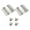 Brushed-6 inches, variant on Steel Spring Hinges strong Rustproof Double Swing Door Hinge auto Return Mechanism Easy Installation for Swing door