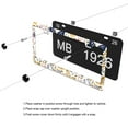 thumbnail image 4 of Colorful Flowers and Butterflies License Plate Frames for Women Men Car Plate Holder Cover Metal Tag Aluminum Car Accessories Front Rear Plate Decor, 4 of 6