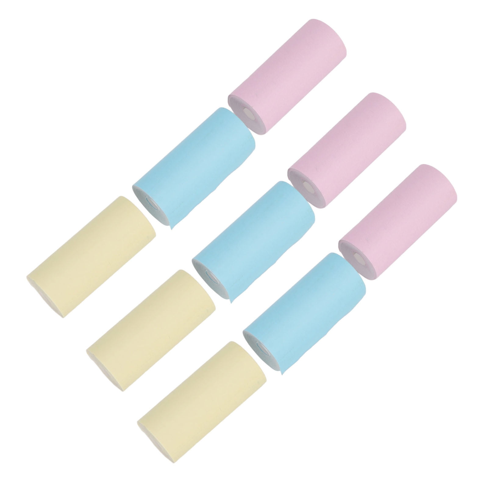 Printing Paper, Different Colors Mini Printing Paper Roll 9 Pcs  For Office