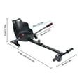 thumbnail image 2 of Hoverboard Seat Attachment – Compatible with 6.5" 8" 10" Hoverboards, Adjustable Frame, Anti-Slip Pedal, Ergonomic Handle, Sturdy Hoverboard Go Kart Attachment for Youth & Adults, 2 of 8