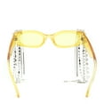 thumbnail image 4 of Heavy Dripping Rhinestone Tassel Bling Luxury Rectangle Sunglasses Yellow, 4 of 4