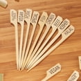 thumbnail image 2 of BambooMN Fish Food Marking Bamboo Paddle Skewer Picks - 3.5" (8.9cm) - 10,000 Pieces, 2 of 5