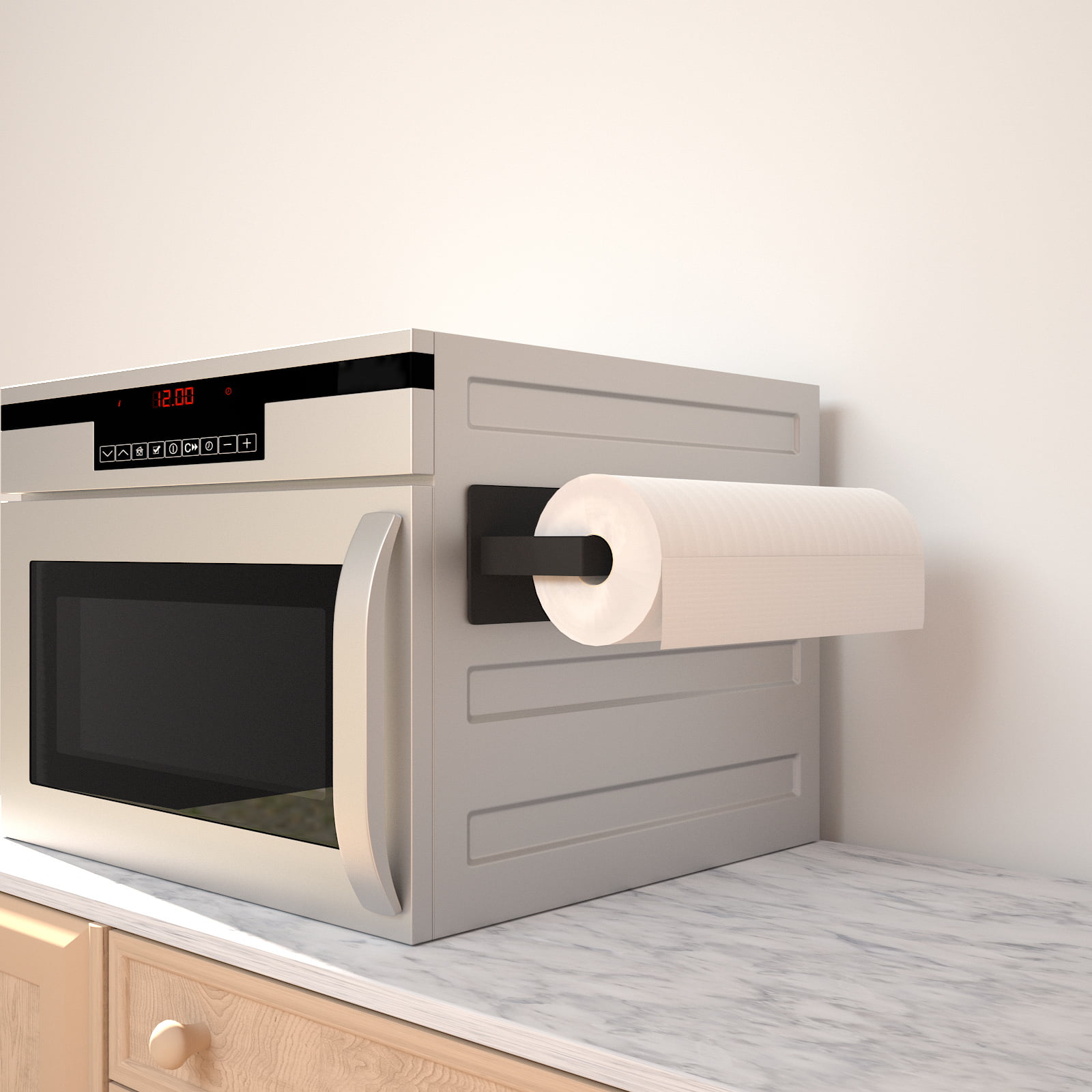 LEVOSHUA Magnetic Paper Towel Holder Paper Towel Rack Tower Bar for  Refrigerator, Metal Cabinet