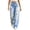 Blue, variant on Uaswgudfs Women's Washed Ripped Denim Jeans Distressed Style Casual Streetwear Long Pants Fashion