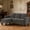 Dark Gray, variant on CARZZI LIFE 73" Soft Corduroy Sofa Bed, Stylish Sofa Bed with Pocket Springs, Comfort 3-Seater Sofa with Solid Wood Frame for Living Room and Apartment, Dark Gray