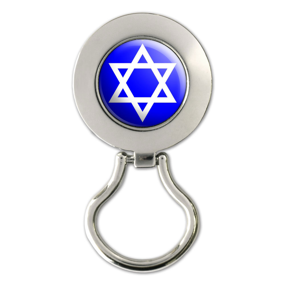 Star Of David - Jewish Magnetic Metal Eyeglass Badge Holder - image 1 of 1