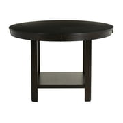 Powell Isla 45 Round Dining Table with Shelf, Espresso