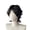 Black, variant on Cosplay Men's Short Hair Wig with Broken Bangs and Wolf Tail - Perfect for Costume Parties and Themed Events