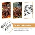 thumbnail image 5 of SOPOTUTU Compact Black Rib Rack for Barbecue Grilling, Outdoor Cooking Accessory, and Space-Saving Design, 5 of 8