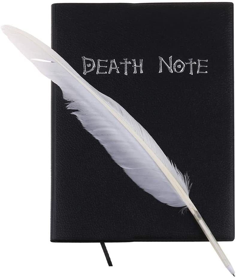Death Note Book Cosplay Notebook Journal Diary+Feather Theme Anime Notebook S 