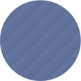 thumbnail image 1 of Ahgly Company Machine Washable Indoor Round Transitional Azure Blue Area Rugs, 4' Round, 1 of 7