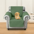 thumbnail image 7 of Eurhowing Recliner Chair Cover Waterproof, Non-Slip Couch Protector, Reversible Quilted Sofa Slipcover with Elastic Straps for Pets Kids, 21 Inch, Green, 7 of 7