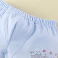 thumbnail image 4 of Wxirdiow Girls' Panties Girls Boyshort Panties Cotton Breathable Briefs Kids Print Underwear 2 Pack Blue Size,6-8 Years, 4 of 5