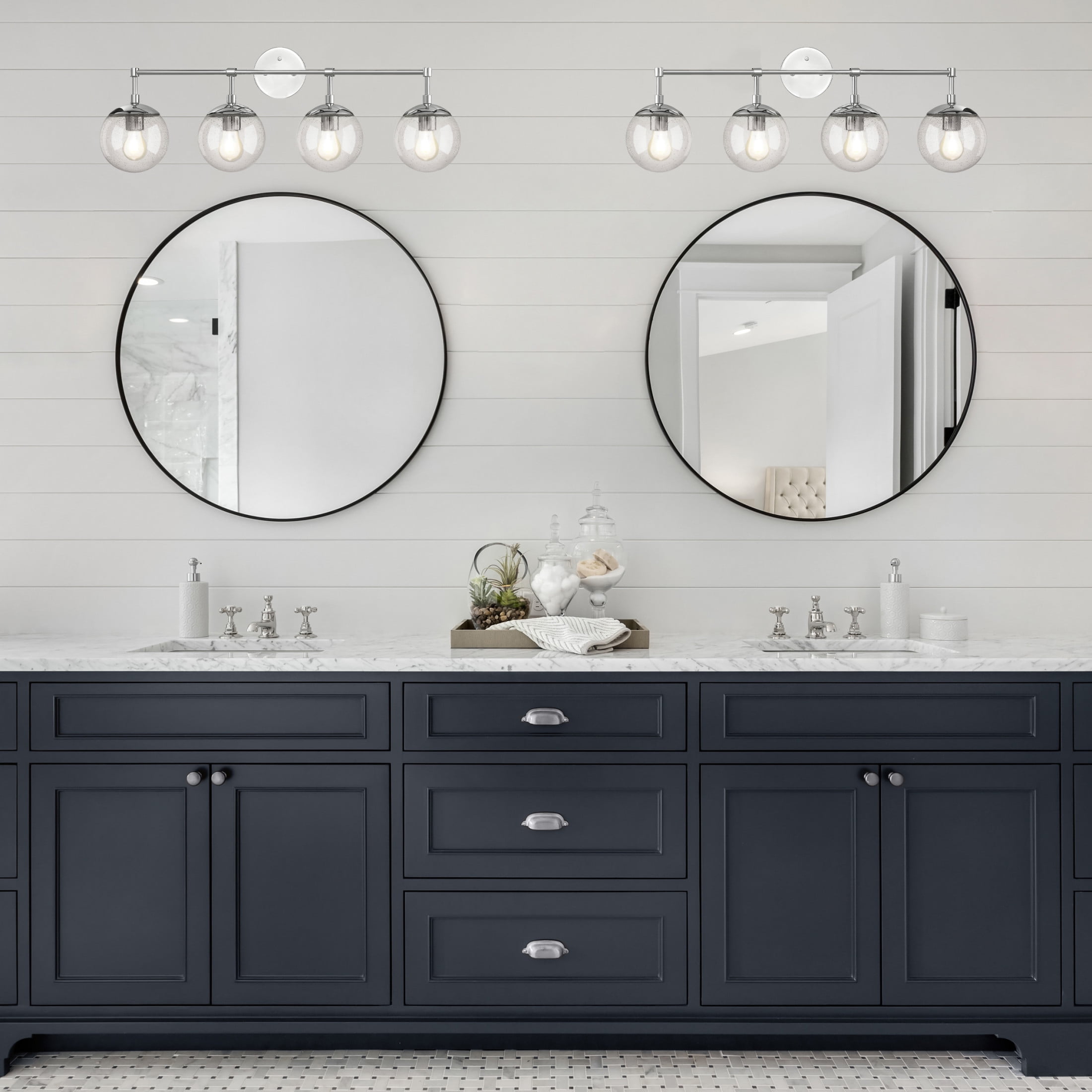 Design House WM158910-PC Gracelyn Vanity Light Fixture in Polished Chrome, 4-Light