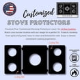 thumbnail image 2 of Premium Plus Stove Protectors for LG Gas Cooktop Model CBGJ3023S, Custom Cut, Easy to Clean Stove Liner, Made in the USA., 2 of 7