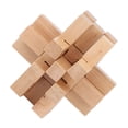 thumbnail image 1 of Bloqueo de rompecabezas de madera, bloqueo de rompecabezas de madera, juguetes de desbloqueo de madera, rompecabezas entrelazado de madera optimizado para la excelencia, 1 of 5