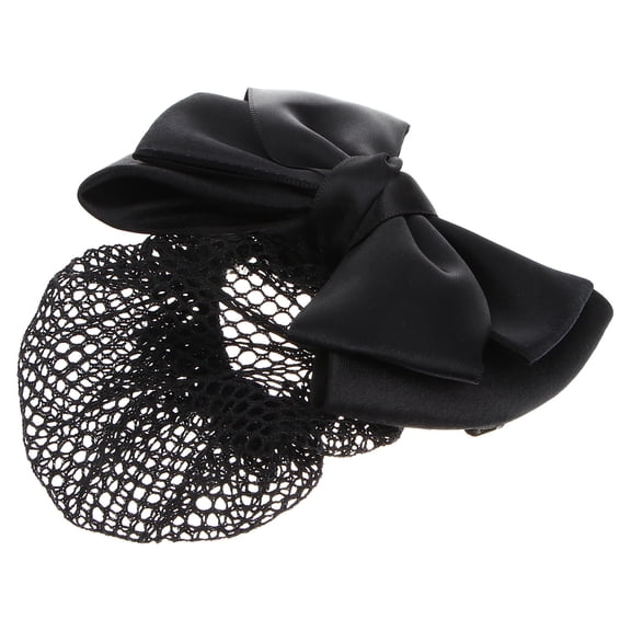 OUNONA 1Pack Hairnets for Bun Black Alloy Hair Accessories for Work