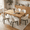 Beige, variant on DRLOVELY Upholstered Dining Chairs Set of 2, Modern Fabric Kitchen Side Chairs with Wood Legs, Beige