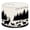 Color 2, variant on Forest Lampshades 2 Pack Silhouette Bear Walking Misty Pine Forest Birds 13"x13"x10" Light Shade for Table Lamps Floor Lamp Shades Lampshade Replacement Easy Assembly