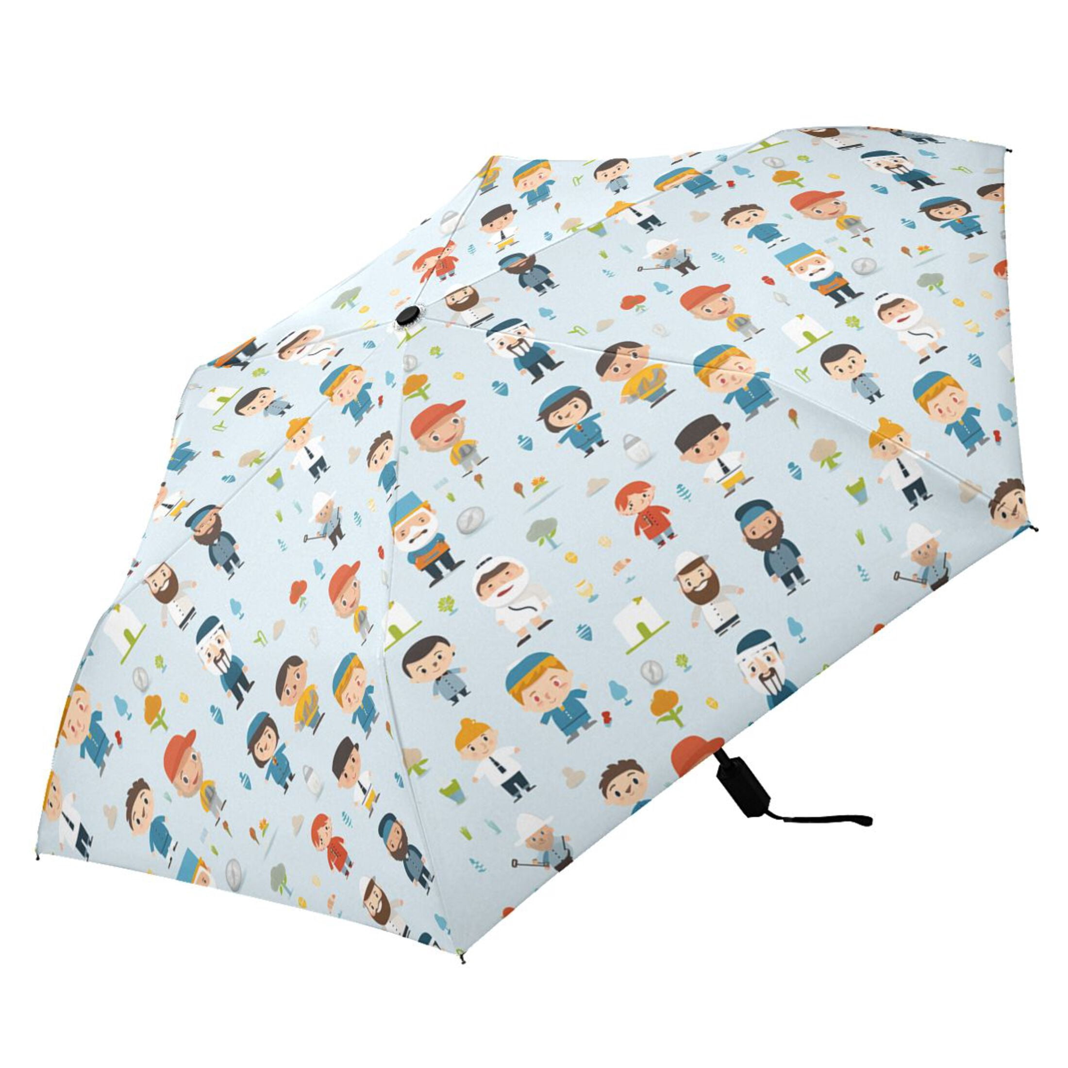 Various Character and Flower Compact Sun Umbrella Windproof Travel Umbrellas for Rain Strong Portable UV Protection