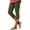 Army Green, variant on ABATAB Capri Leggings for Women Stretch High Waisted Capris Lace Hem Comfy Summer Beach Vacation Capri Leggings