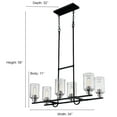 thumbnail image 2 of 3506-MB/BN-Millennium Lighting-Clifton - 6 Light Chandelier-59 Inches Tall and 34 Inches Wide, 2 of 4