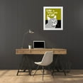 thumbnail image 3 of Oliphant, Ginger 15x18 White Modern Wood Framed Museum Art Print Titled - Life is Better with a Cat, 3 of 4