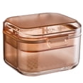 thumbnail image 1 of Estuche para dentaduras postizas, caja de baño para dentaduras postizas, vaso para dentaduras postizas con colador, caja de cepillos de dientes portátil de tamaño de viaje, 1 of 5