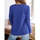 thumbnail image 5 of Remera PRETTYGARDEN Mujer Cuello en V Manga Larga Azul 2XL, 5 of 5