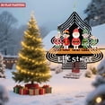 thumbnail image 4 of Metal Hanging Christmas Tree Wind Decorations - Festive Garden Spinners with Elves & Santa Design for Holiday Cheer in Your Yard, 4 of 7