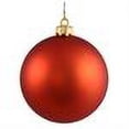 thumbnail image 2 of Vickerman 4" Matte Shatterproof Christmas Ball Ornament - Orange, 2 of 2
