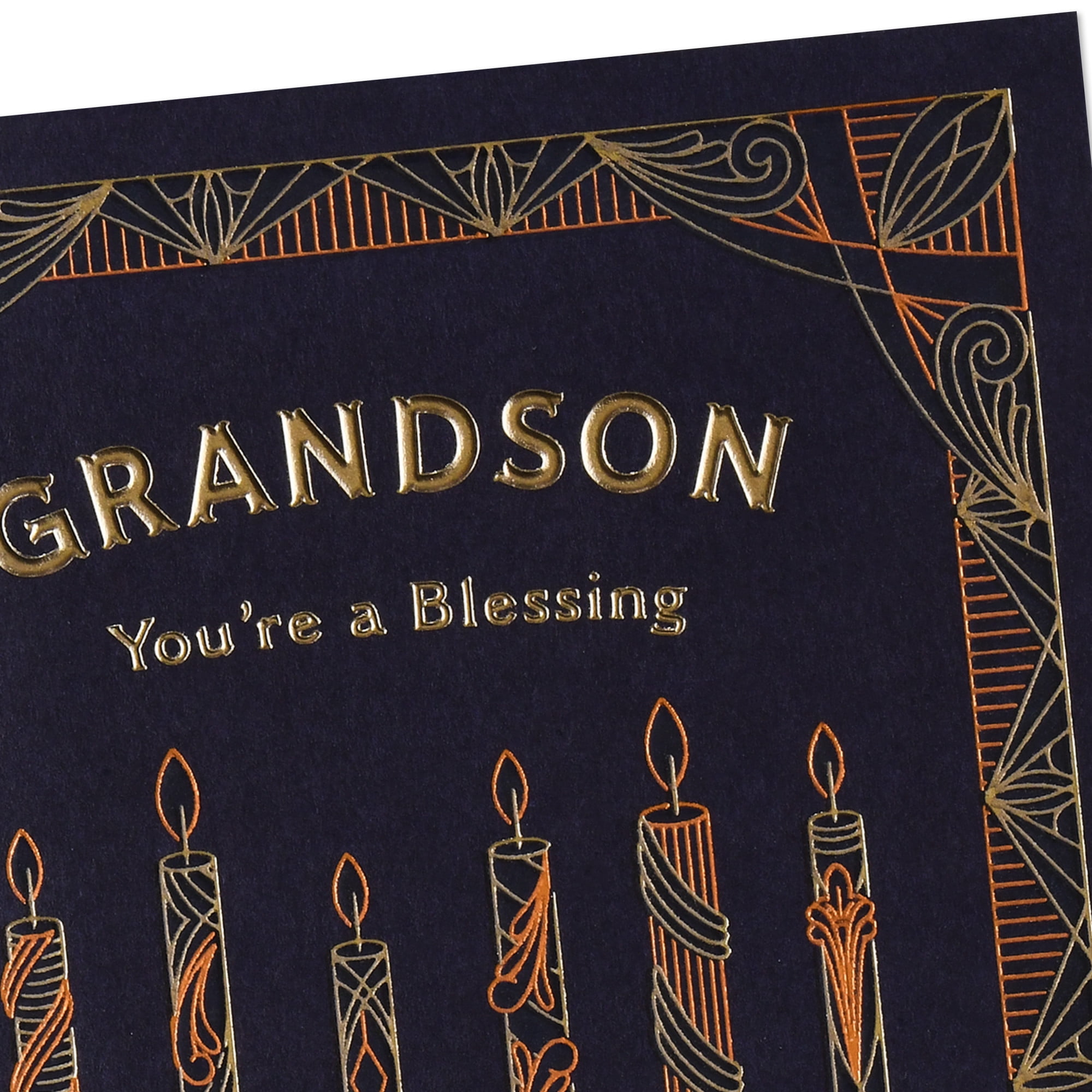 Hallmark Birthday Card for Grandson (Blessed When Life Gave Us You)