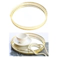 thumbnail image 4 of Decorative Tray, Gold Mirror Tray for Jewelry, Jewelry Tray Organizer Makeup Tray for Vanity, Dresser - 25cm, 4 of 9