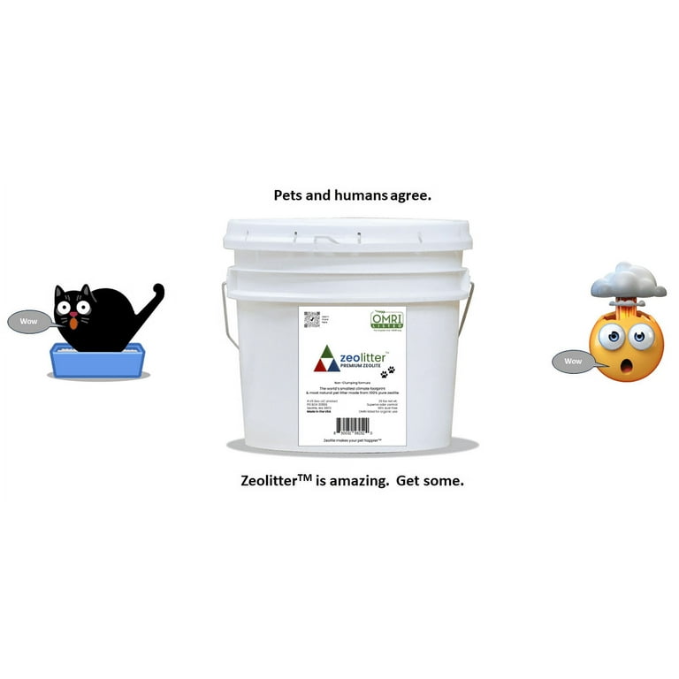 Zeolite litter top