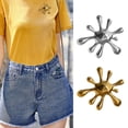 thumbnail image 4 of YongCo Retro Styles Asymmetrical Shape Brooch Clothing Jewelry Accessory Social Gathering Jewelry Stainless Steel Texture, 4 of 15