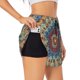 thumbnail image 1 of Balery Round Mandala Pantalones cortos deportivos para mujer con forro y dos bolsillos, elásticos, para entrenamiento, gimnasio, yoga-X-Large, 1 of 7