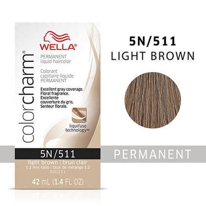 Wella Color Charm Permanent Liquid Hair Toner [5N LIGHT BROWN]  Oz *  BEAUTY TALK LA* 